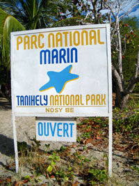 pancarte du parc